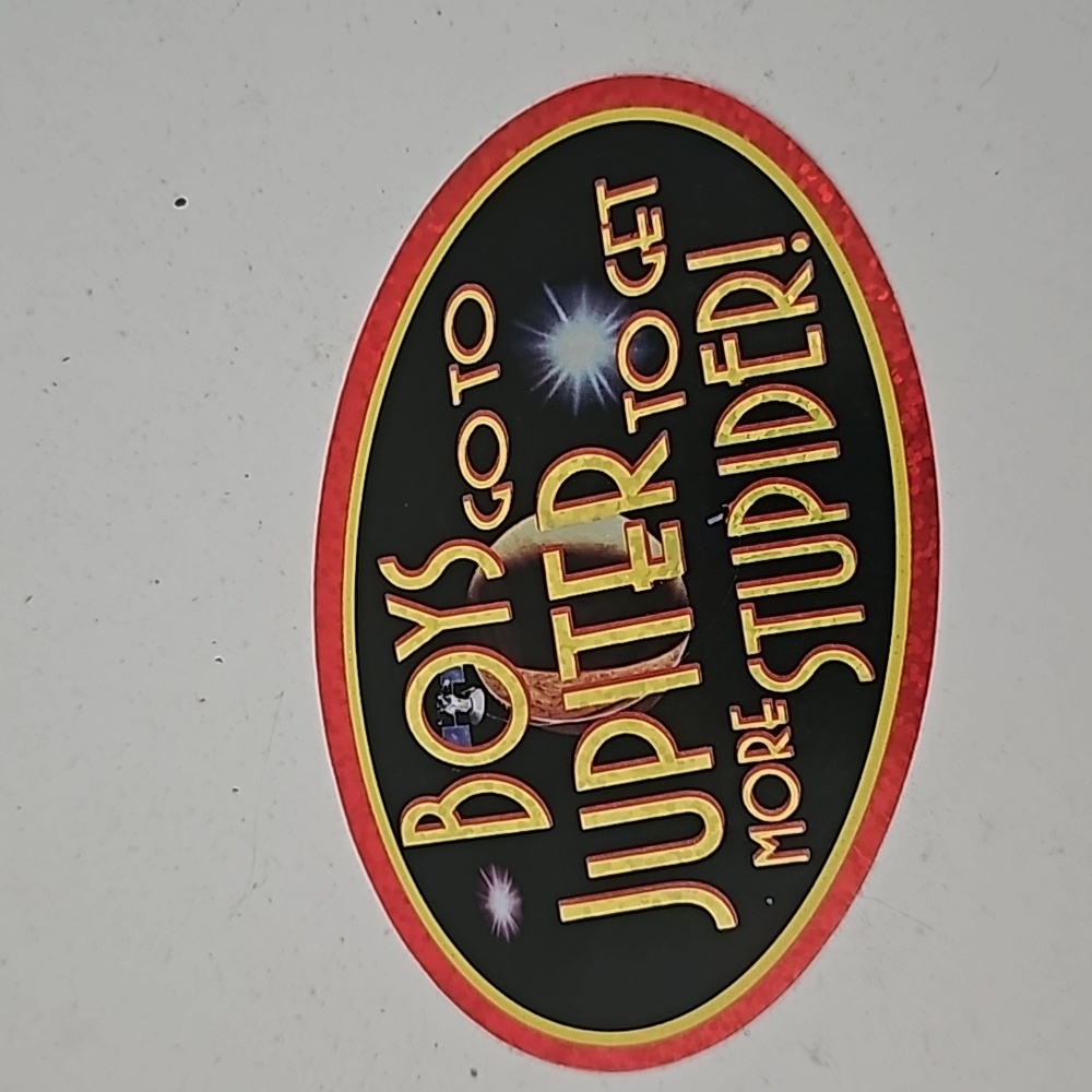 10/$25 vintage 90s y2k boys go to Jupiter sticker
